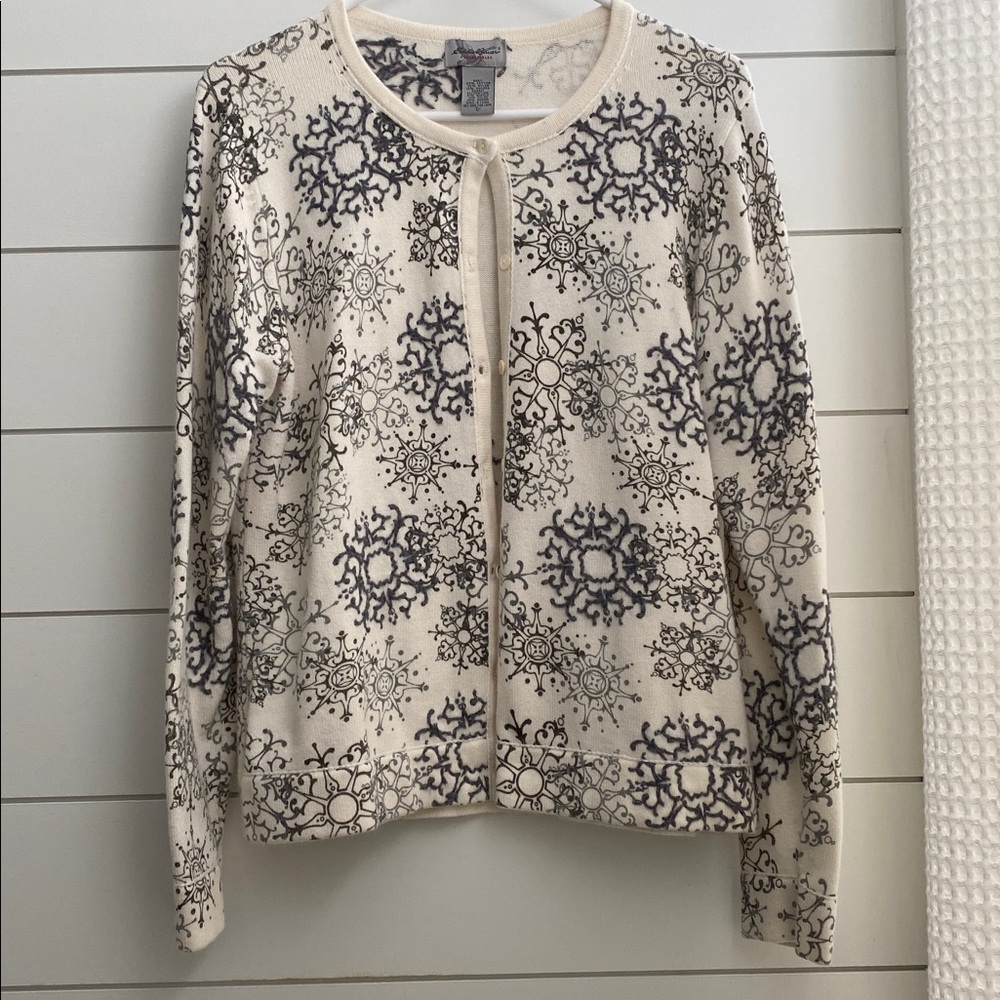 Eddie Bauer Angora Blend Cardigan Sweater Women’s L